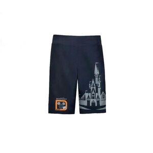 Disney World 50th Anniversary Vault Collection Castle Biker Blue Shorts